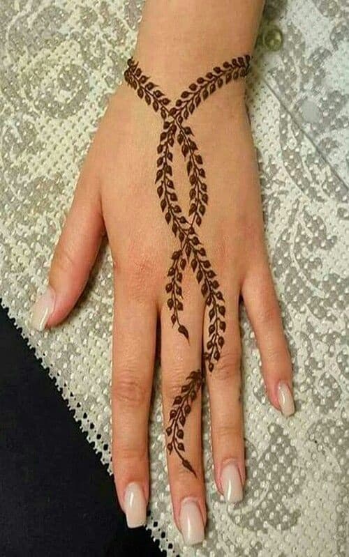 Leaf Vine Mehendi Design Leaf Vine Mehendi Design